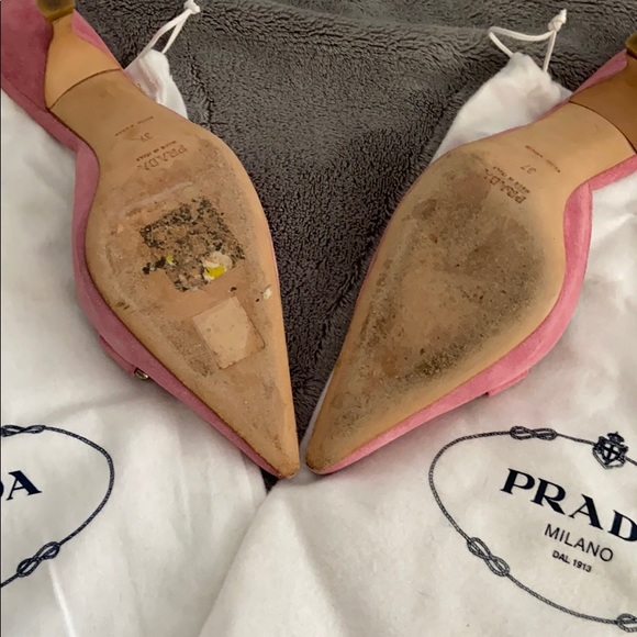 Prada Heels Size 7M Comes with two dust bags - Picture 2 of 5